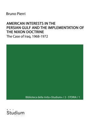 cover image of American interests in the Persian Gulf and the implementation of the Nixon doctrine